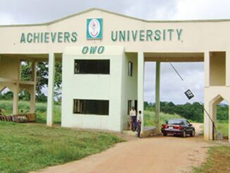 Achievers University Post UTME Past Questions And Answers