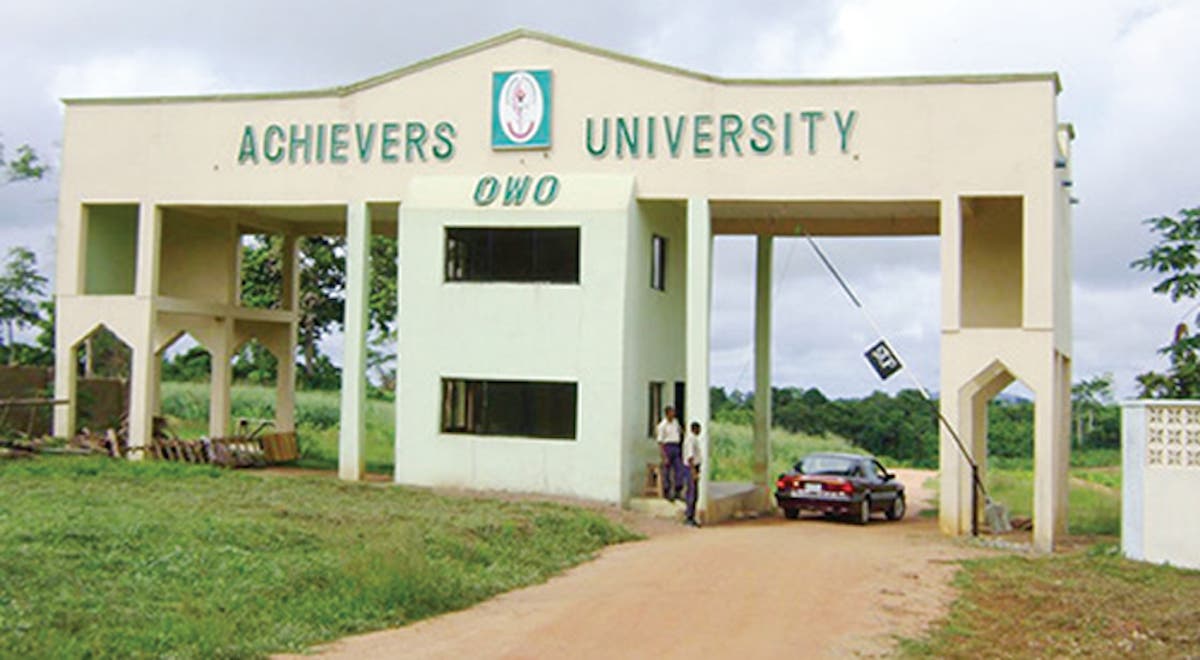 Achievers University Post UTME Past Questions And Answers | Latest Version