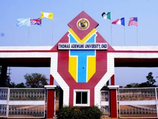 Thomas Adewumi University Post UTME form