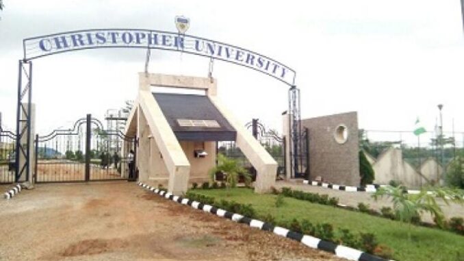 Christopher University Post UTME form