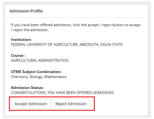 How to ACCEPT or REJECT Admission on JAMB CAPS Using Mobile Device:
